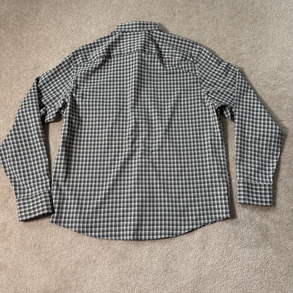 UNTUCKit Mens Stuhlmuller Plaid Button Up Shirt Mens XL Relaxed Fit Green Brown - Picture 3 of 9